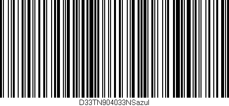 Código de barras (EAN, GTIN, SKU, ISBN): 'D33TN904033NSazul'