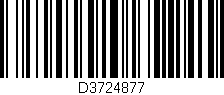 Código de barras (EAN, GTIN, SKU, ISBN): 'D3724877'