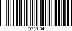 Código de barras (EAN, GTIN, SKU, ISBN): 'D703-94'