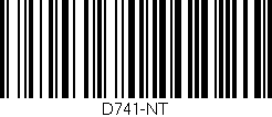 Código de barras (EAN, GTIN, SKU, ISBN): 'D741-NT'
