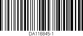 Código de barras (EAN, GTIN, SKU, ISBN): 'DA116845-1'