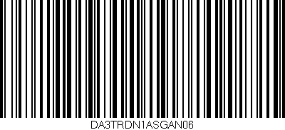 Código de barras (EAN, GTIN, SKU, ISBN): 'DA3TRDN1ASGAN06'