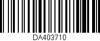 Código de barras (EAN, GTIN, SKU, ISBN): 'DA403710'