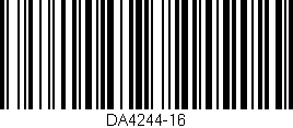 Código de barras (EAN, GTIN, SKU, ISBN): 'DA4244-16'
