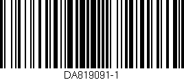 Código de barras (EAN, GTIN, SKU, ISBN): 'DA819091-1'