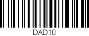 Código de barras (EAN, GTIN, SKU, ISBN): 'DAD10'