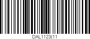 Código de barras (EAN, GTIN, SKU, ISBN): 'DAL1123(11'