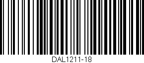 Código de barras (EAN, GTIN, SKU, ISBN): 'DAL1211-18'