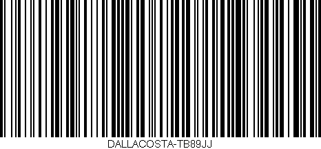 Código de barras (EAN, GTIN, SKU, ISBN): 'DALLACOSTA-TB89JJ'