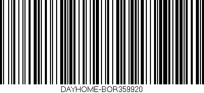 Código de barras (EAN, GTIN, SKU, ISBN): 'DAYHOME-BOR359920'