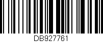 Código de barras (EAN, GTIN, SKU, ISBN): 'DB927761'