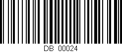 Código de barras (EAN, GTIN, SKU, ISBN): 'DB_00024'