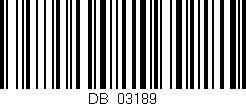 Código de barras (EAN, GTIN, SKU, ISBN): 'DB_03189'