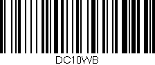 Código de barras (EAN, GTIN, SKU, ISBN): 'DC10WB'