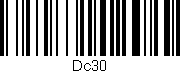 Código de barras (EAN, GTIN, SKU, ISBN): 'DC30'