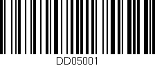 Código de barras (EAN, GTIN, SKU, ISBN): 'DD05001'