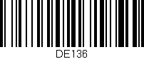 Código de barras (EAN, GTIN, SKU, ISBN): 'DE136'