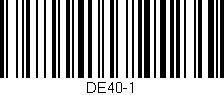 Código de barras (EAN, GTIN, SKU, ISBN): 'DE40-1'