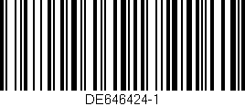 Código de barras (EAN, GTIN, SKU, ISBN): 'DE646424-1'