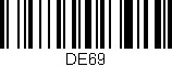 Código de barras (EAN, GTIN, SKU, ISBN): 'DE69'
