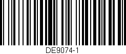 Código de barras (EAN, GTIN, SKU, ISBN): 'DE9074-1'