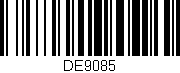 Código de barras (EAN, GTIN, SKU, ISBN): 'DE9085'