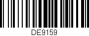 Código de barras (EAN, GTIN, SKU, ISBN): 'DE9159'