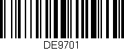 Código de barras (EAN, GTIN, SKU, ISBN): 'DE9701'