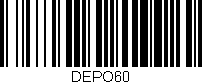 Código de barras (EAN, GTIN, SKU, ISBN): 'DEPO60'