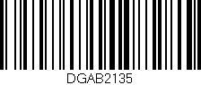 Código de barras (EAN, GTIN, SKU, ISBN): 'DGAB2135'