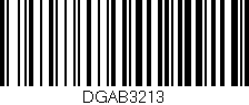 Código de barras (EAN, GTIN, SKU, ISBN): 'DGAB3213'