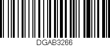 Código de barras (EAN, GTIN, SKU, ISBN): 'DGAB3266'