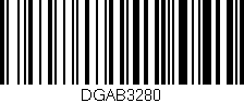 Código de barras (EAN, GTIN, SKU, ISBN): 'DGAB3280'