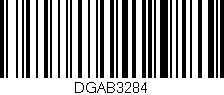 Código de barras (EAN, GTIN, SKU, ISBN): 'DGAB3284'