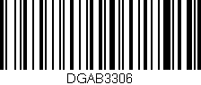 Código de barras (EAN, GTIN, SKU, ISBN): 'DGAB3306'