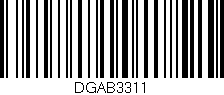 Código de barras (EAN, GTIN, SKU, ISBN): 'DGAB3311'