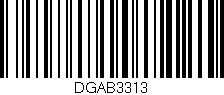 Código de barras (EAN, GTIN, SKU, ISBN): 'DGAB3313'