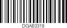 Código de barras (EAN, GTIN, SKU, ISBN): 'DGAB3319'