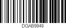 Código de barras (EAN, GTIN, SKU, ISBN): 'DGAB9949'