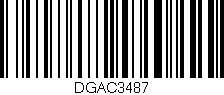 Código de barras (EAN, GTIN, SKU, ISBN): 'DGAC3487'