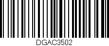 Código de barras (EAN, GTIN, SKU, ISBN): 'DGAC3502'