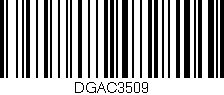 Código de barras (EAN, GTIN, SKU, ISBN): 'DGAC3509'