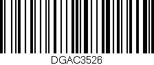 Código de barras (EAN, GTIN, SKU, ISBN): 'DGAC3526'