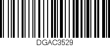 Código de barras (EAN, GTIN, SKU, ISBN): 'DGAC3529'