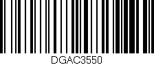 Código de barras (EAN, GTIN, SKU, ISBN): 'DGAC3550'
