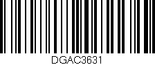 Código de barras (EAN, GTIN, SKU, ISBN): 'DGAC3631'