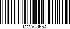Código de barras (EAN, GTIN, SKU, ISBN): 'DGAC3654'
