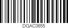 Código de barras (EAN, GTIN, SKU, ISBN): 'DGAC3655'