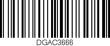 Código de barras (EAN, GTIN, SKU, ISBN): 'DGAC3666'