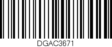 Código de barras (EAN, GTIN, SKU, ISBN): 'DGAC3671'